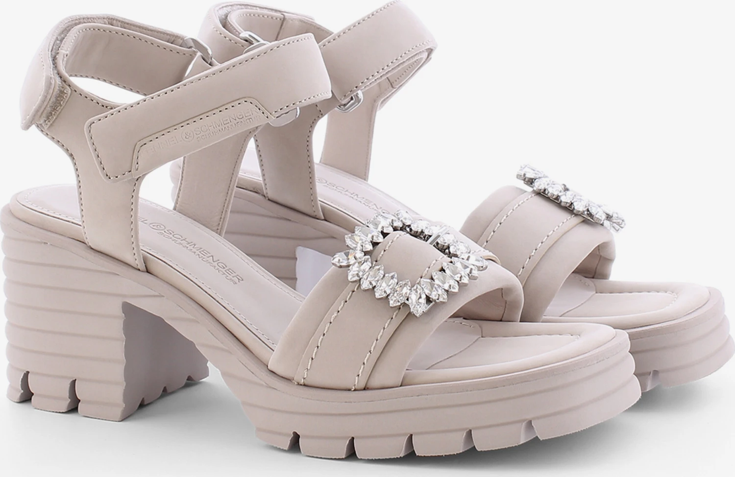 Kennel & Schmenger Sandalen Met Hak Sandalen Met Riem FIRE Dames Beige 2 Kennel & Schmenger Sandalen Met Hak Sandalen Met Riem FIRE Dames Beige - Afbeelding 2