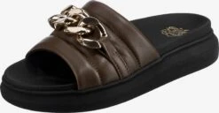 Apple Of Eden Plateau Sandalen Muiltjes Erica Dames Olijfgroen