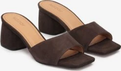 Kazar Sandalen Met Hak Muiltjes Dames Donkerbruin -Tamaris Winkel e35ac08924efa6a4de6fa38888bb31dc