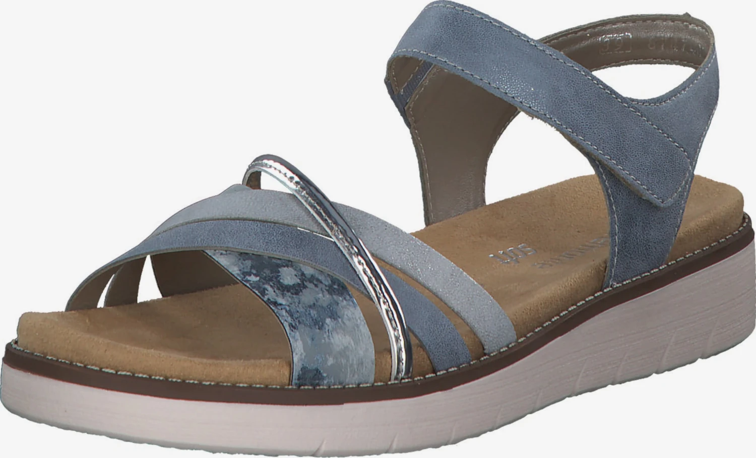 Remonte Sandalen Met Bandjes Sandalen Met Riem Dames Smoky Blue / Lichtblauw 1 Remonte Sandalen Met Bandjes Sandalen Met Riem Dames Smoky Blue / Lichtblauw