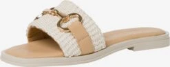 Tamaris Plateau Sandalen Muiltjes Dames Beige