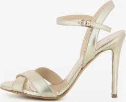 Sandalen Met Hak Sandalen Met Riem Dames Goud