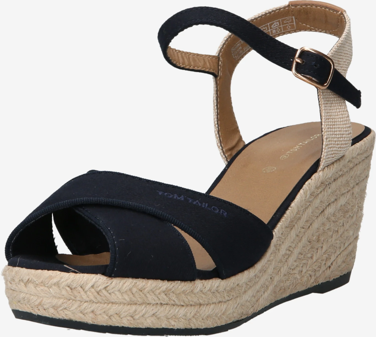 Tom Tailor Sandalen Met Hak Sandaal Dames Nachtblauw 1 Tom Tailor Sandalen Met Hak Sandaal Dames Nachtblauw