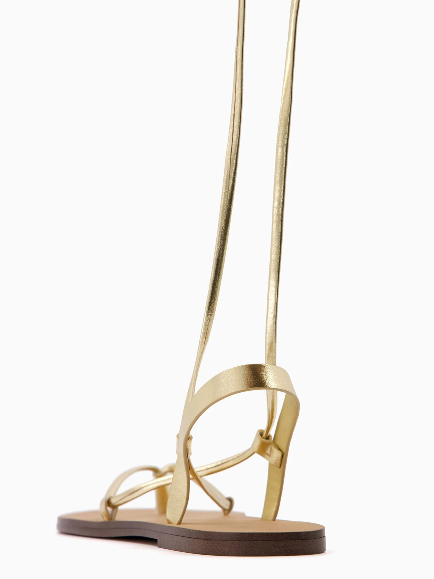 BERSHKA Slippers Teenslipper Dames Goud 5 BERSHKA Slippers Teenslipper Dames Goud - Afbeelding 5