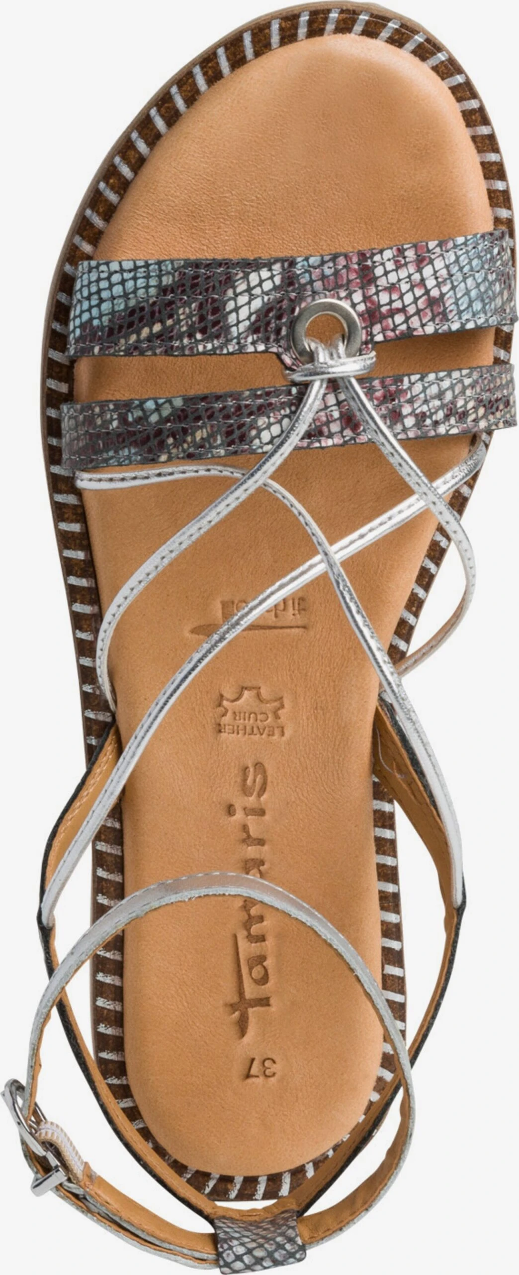 Tamaris Sandalen Met Bandjes Sandalen Met Riem Dames Zilver 2 Tamaris Sandalen Met Bandjes Sandalen Met Riem Dames Zilver - Afbeelding 2