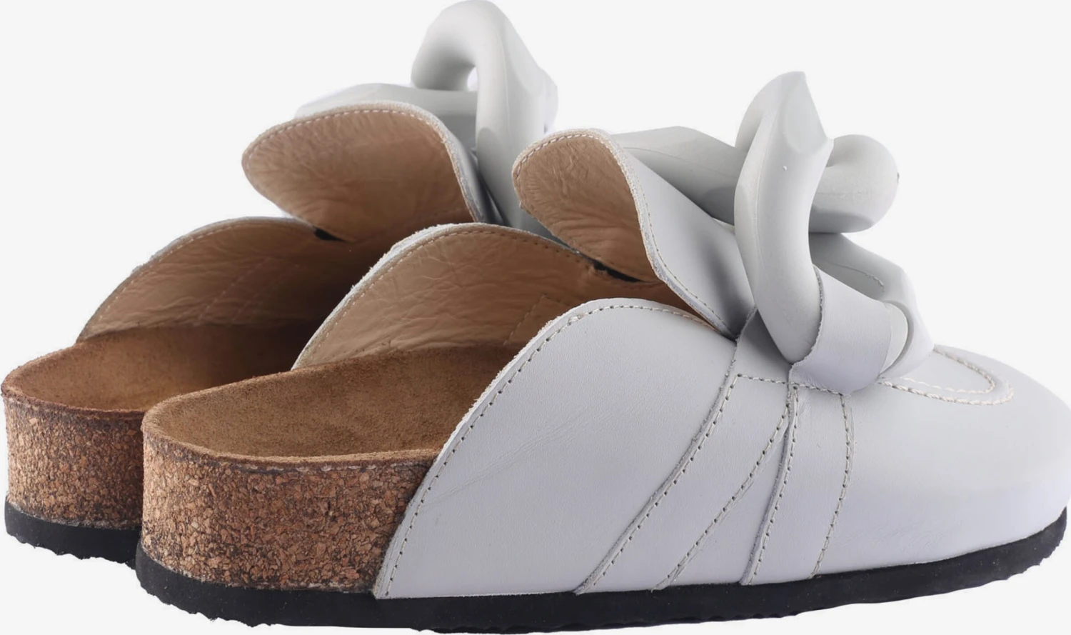 Sandalen Met Hak Muiltjes Obasere Dames Lichtgrijs 2 Sandalen Met Hak Muiltjes Obasere Dames Lichtgrijs - Afbeelding 2