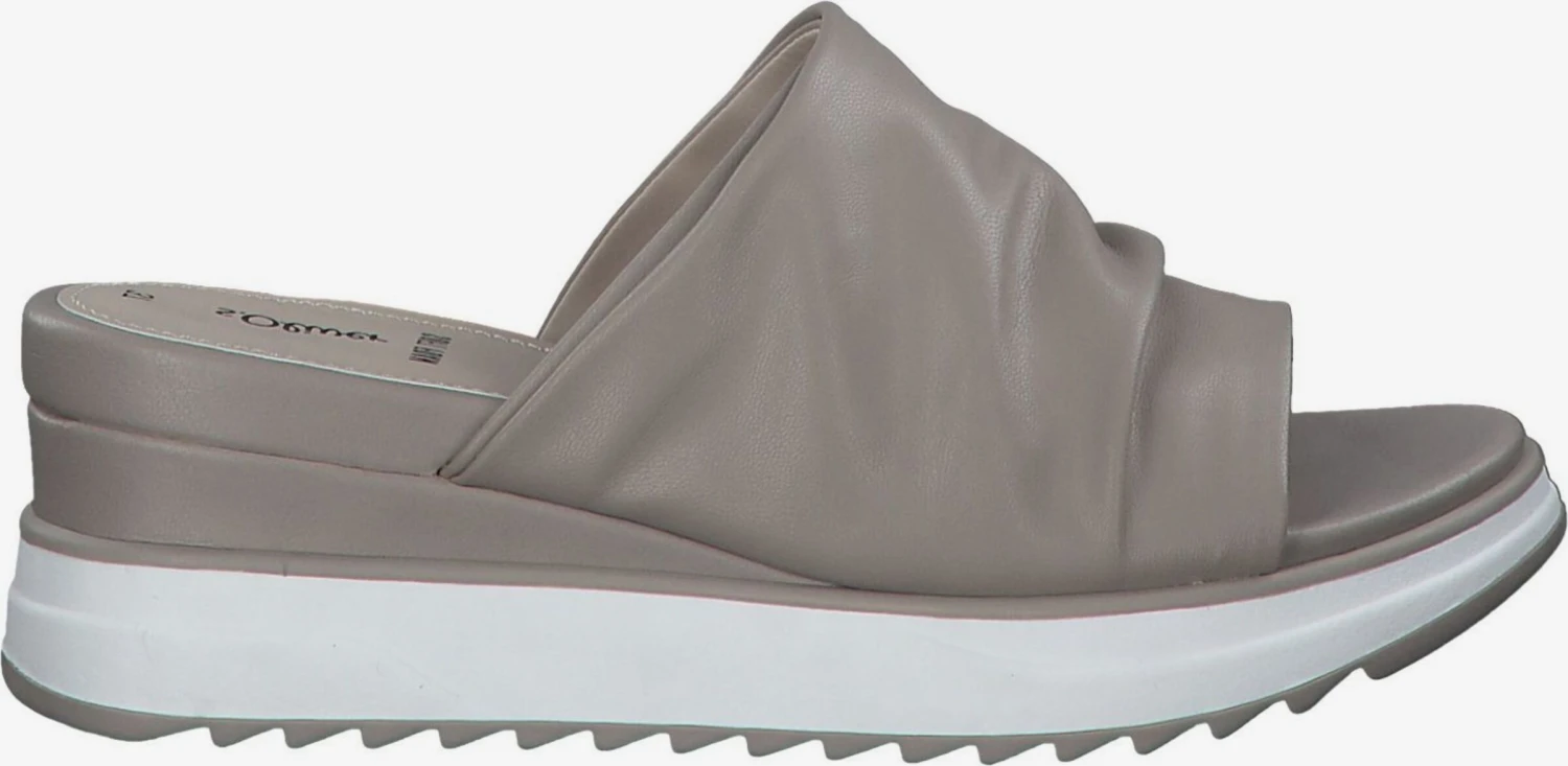 S.Oliver Sandalen Met Hak Muiltjes Dames Taupe 6 S.Oliver Sandalen Met Hak Muiltjes Dames Taupe - Afbeelding 6