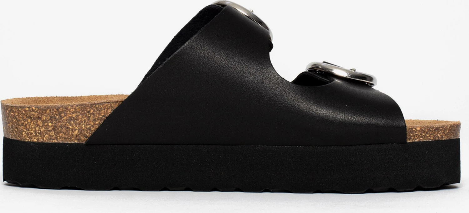 Plateau Sandalen Muiltjes Barcelone Dames Zwart 5 Plateau Sandalen Muiltjes Barcelone Dames Zwart - Afbeelding 5