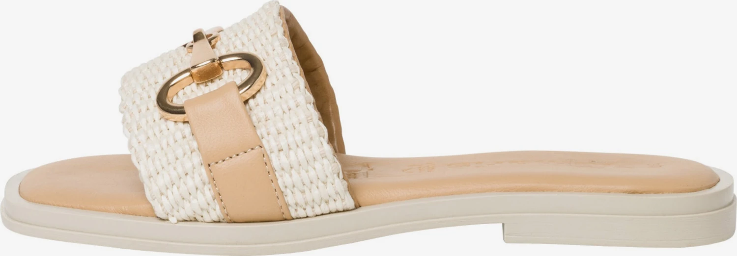 Tamaris Plateau Sandalen Muiltjes Dames Beige 4 Tamaris Plateau Sandalen Muiltjes Dames Beige - Afbeelding 4