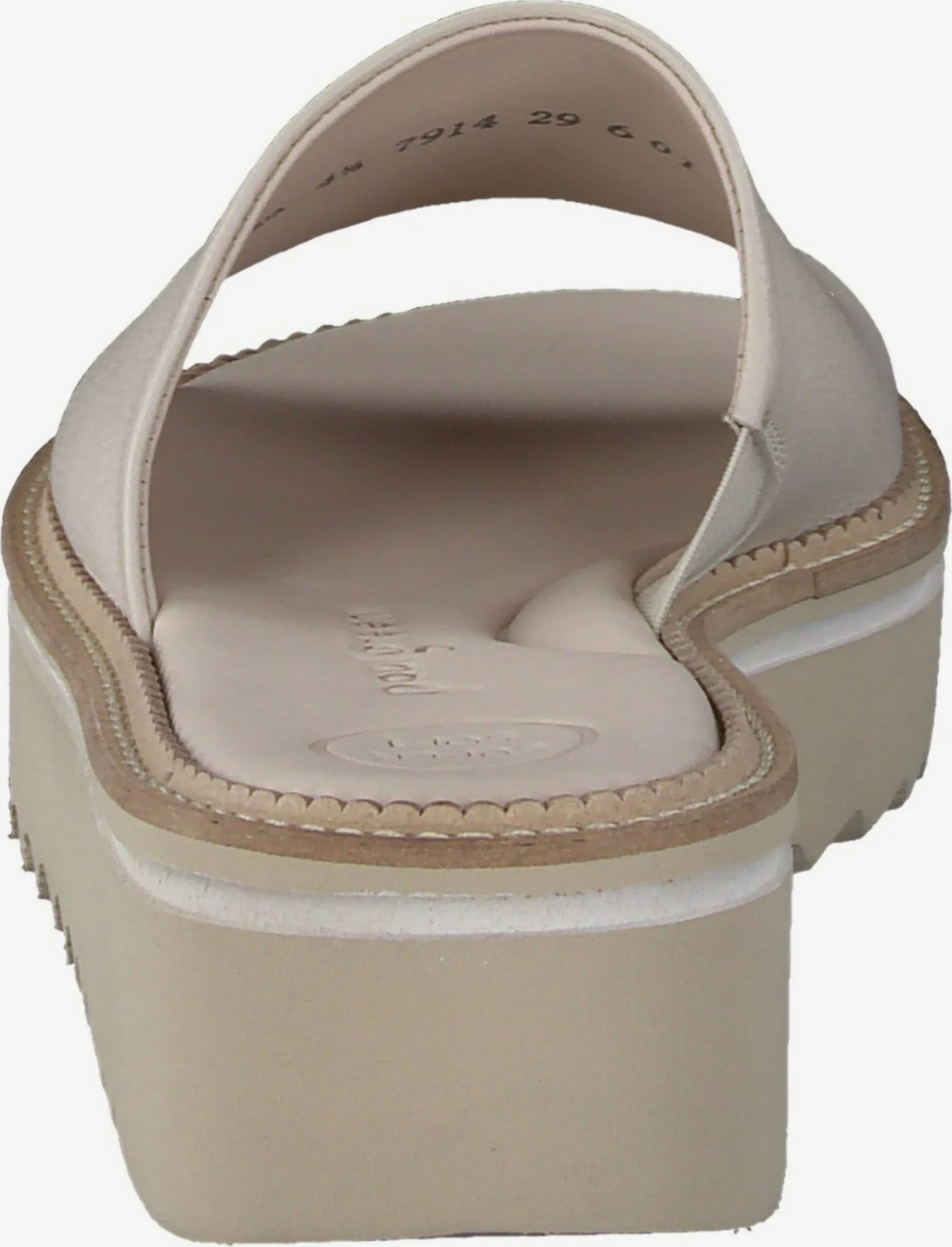 Paul Green Plateau Sandalen Muiltjes Dames Nude / Lichtbeige 5 Paul Green Plateau Sandalen Muiltjes Dames Nude / Lichtbeige - Afbeelding 5